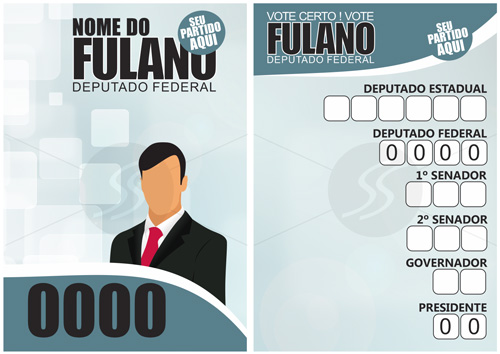 Santinho político